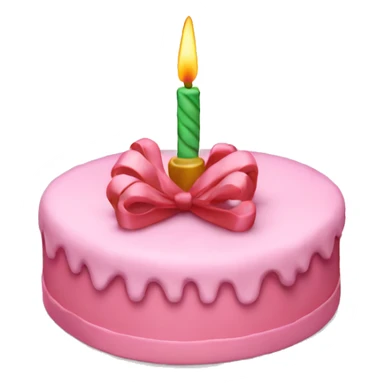 Pink Christmas Cake sticker