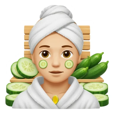 okurka na očích s týpkem a ručníkem co má okolo krku jak kdyby vyšel ze sauny  sticker