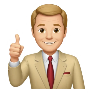 Wink Martindale thumbs up sticker