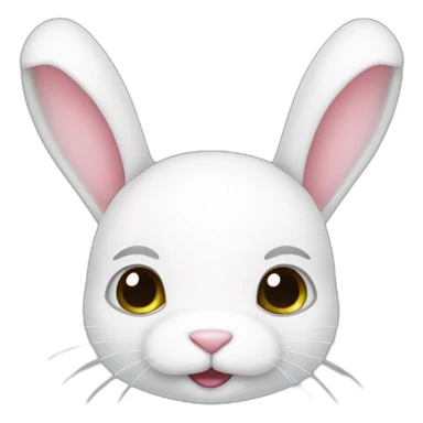 cute-white-bunny-head sticker