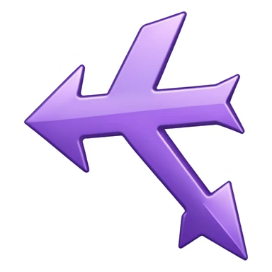 seta para direita roxa sticker