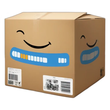 AMAZON BOX WITH UPC CODE sticker