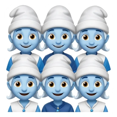 10 pitufos y asrael sticker