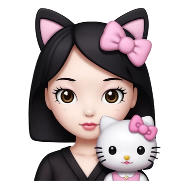 Hello kitty and kuromi sticker
