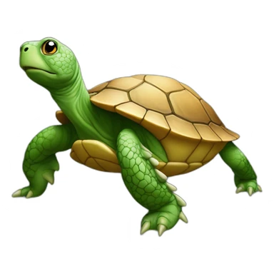 Tortue sur l’outre sticker