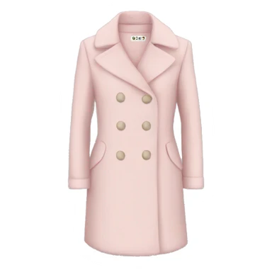 Pale pink petite coat sticker