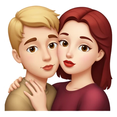 Kiss on the cheeck sticker