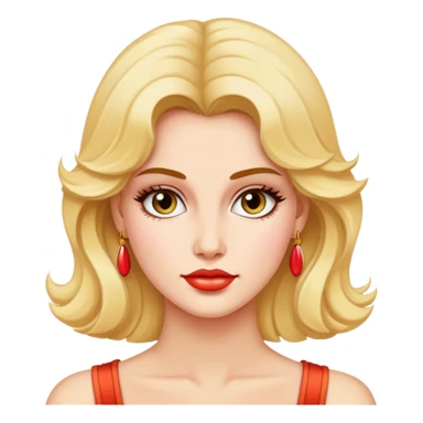 Beautiful woman in 1980’s woman fashion look sticker