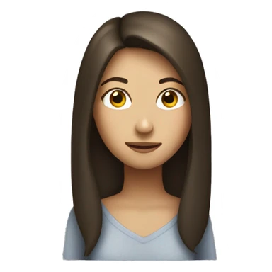 Light coming off a brunette girl  sticker