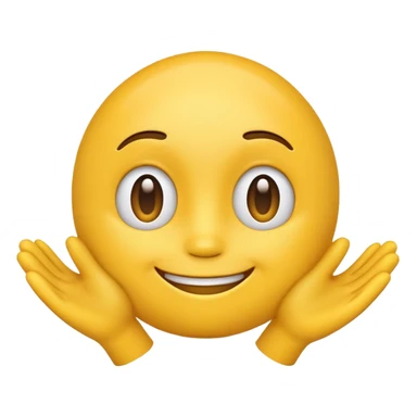 yellow emoji head friendly shrug sticker