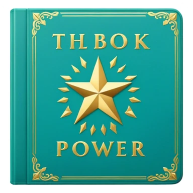 the book of power... greenish blue  sticker