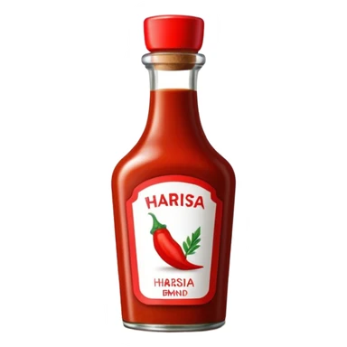 Harissa brand bottle sticker