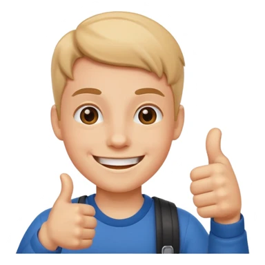 Create a icon of a student whose grade is getting better sticker