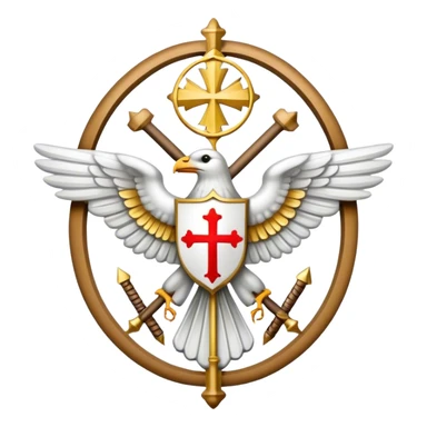 vatican emblem white sticker