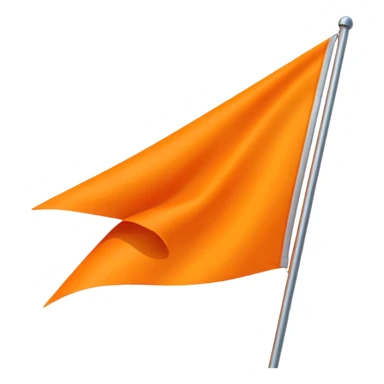 Double triangular orenge Flag sticker