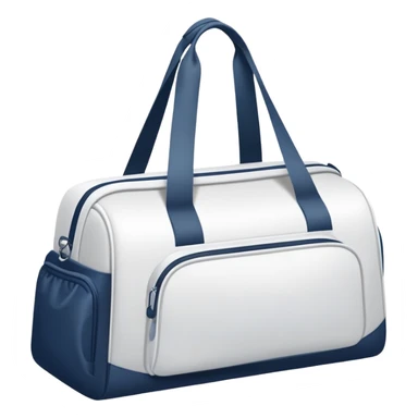 white gym bag  sticker