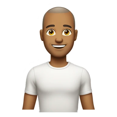 Buzz cut  tan guy with glas sticker