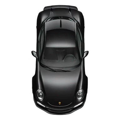 porsche gt3 rs in black color sticker