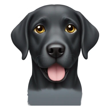 Charcoal Labrador retriever  sticker