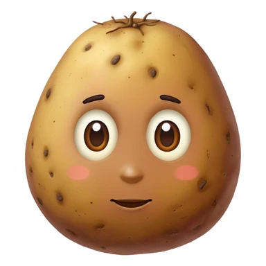 potato seen from above sticker