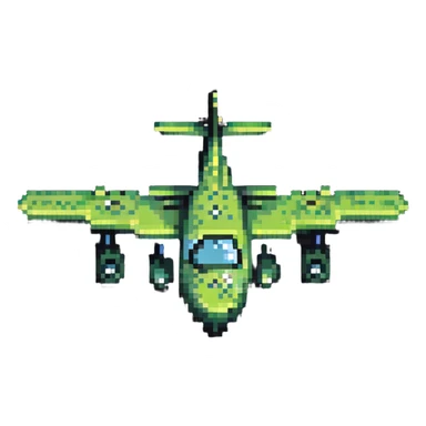 Crocodile shaped bomber airplane sticker