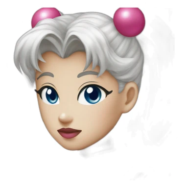 Muscular girl sailor moon sticker