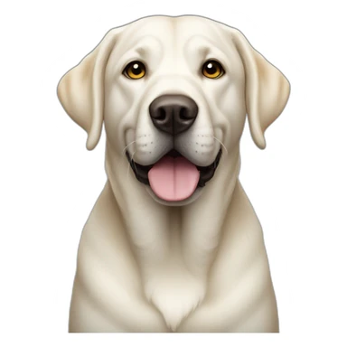big white labrador sticker
