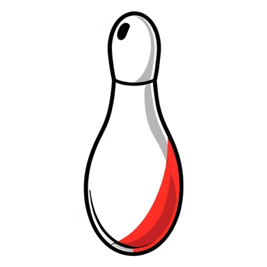 bowling pin sticker
