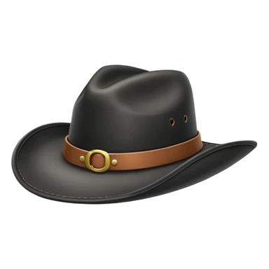 Black cowboy hat  sticker