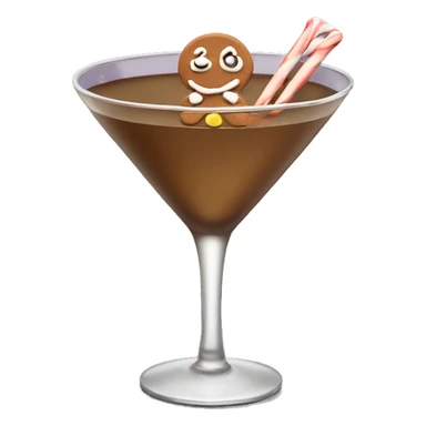 Gingerbread martini sticker