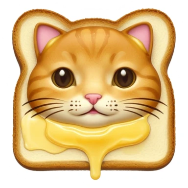 Toast cat sticker
