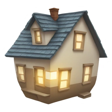 House with mind blown sticker