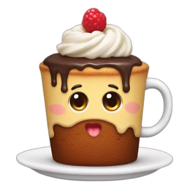 Mug cake sticker