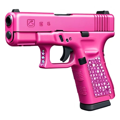 Bedazzled pink Glock 19 sticker