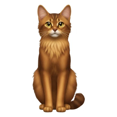 Somali Cat Breed Full Body sticker