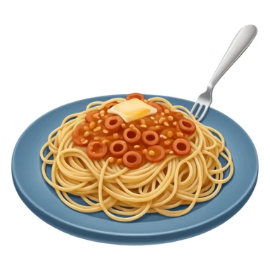 nur spaghetti ohne soße sticker