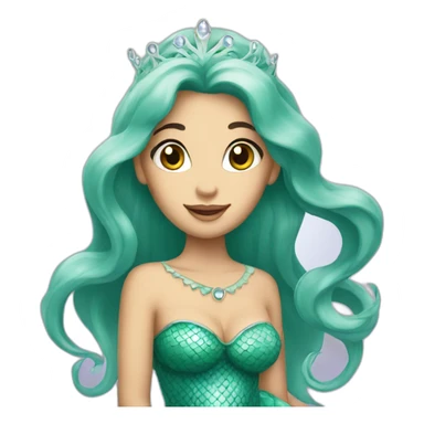 princess mermaid sticker