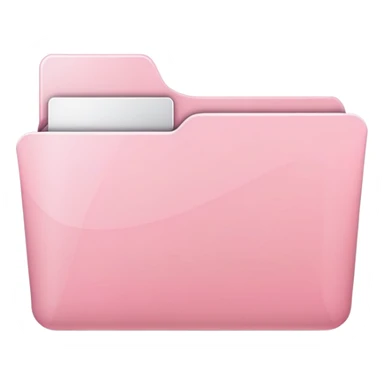 Mac folder icon in pastel pink color sticker