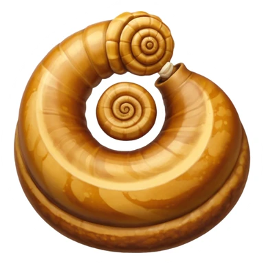 Zimtschnecke mit Glasur sticker