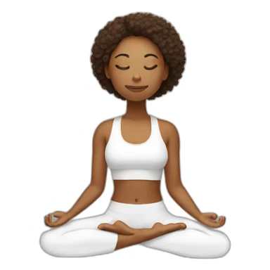 yoga and meditation sticker