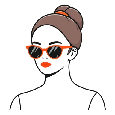 Mom with sunglasses  sticker
