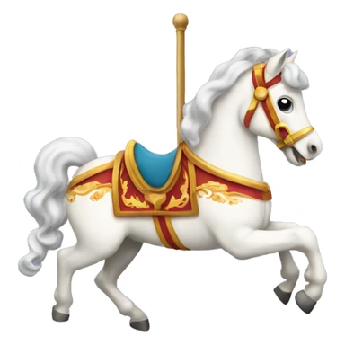 Carrousel horse sticker