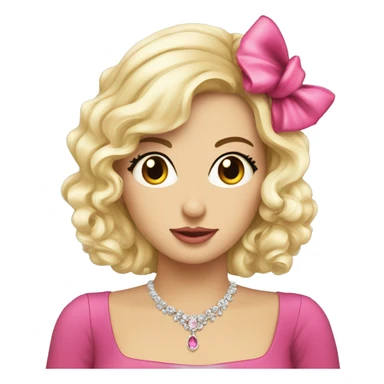 Ragazza bella ccoquette Con  ffiocchi sticker