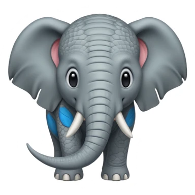 dinosaur fused with elaphent sticker