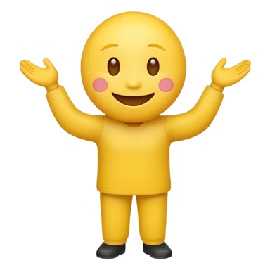 Make a emoji of a armless perdón, full body sticker