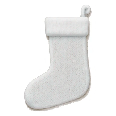 white knit Christmas stocking sticker
