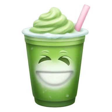 iced cup of matcha sticker