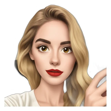 chiara ferragni taking a selfie sticker