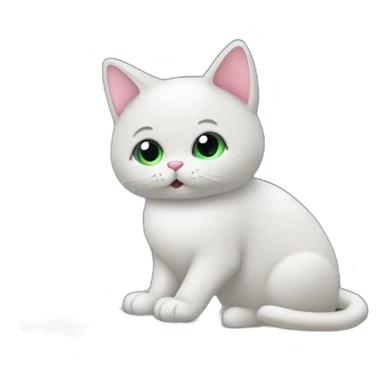 Cat with computer nice background sticker