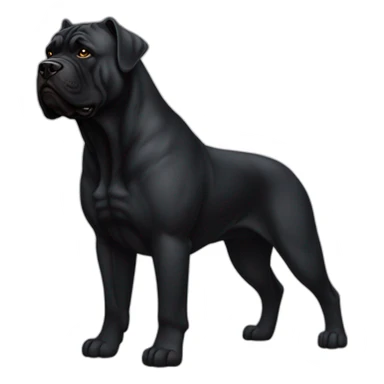 bodybuilder-black-cane-corso sticker